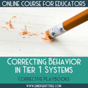 Correcting Behavior in Tier 1 Systems: Corrective Playbooks